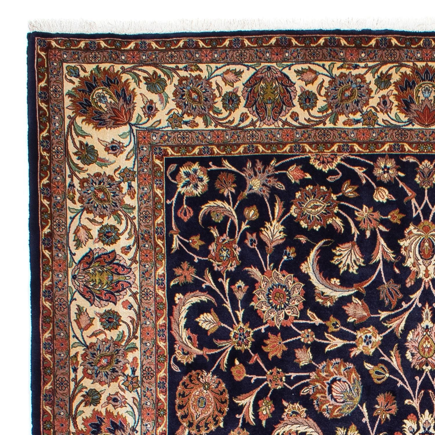 Alfombra persa - Clásica - 294 x 225 cm - azul oscuro