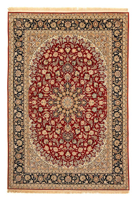 Alfombra Persa - Isfahan - Prima - 357 x 249 cm - rojo oscuro