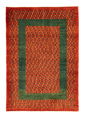 Alfombra Gabbeh - Loribaft Persa - 178 x 122 cm - rojo