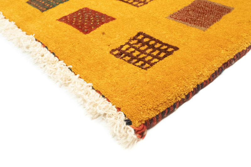 Alfombra Gabbeh - Loribaft Persa - 181 x 130 cm - oro