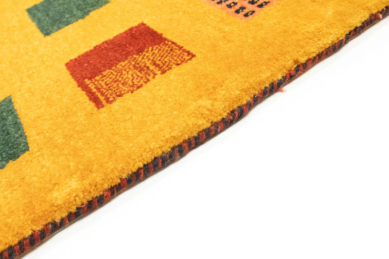Alfombra Gabbeh - Loribaft Persa - 181 x 130 cm - oro