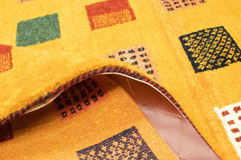 Alfombra Gabbeh - Loribaft Persa - 181 x 130 cm - oro
