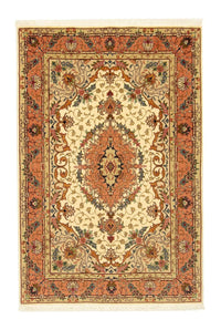 Alfombra Persa - Tabriz - Real - 152 x 100 cm - beige