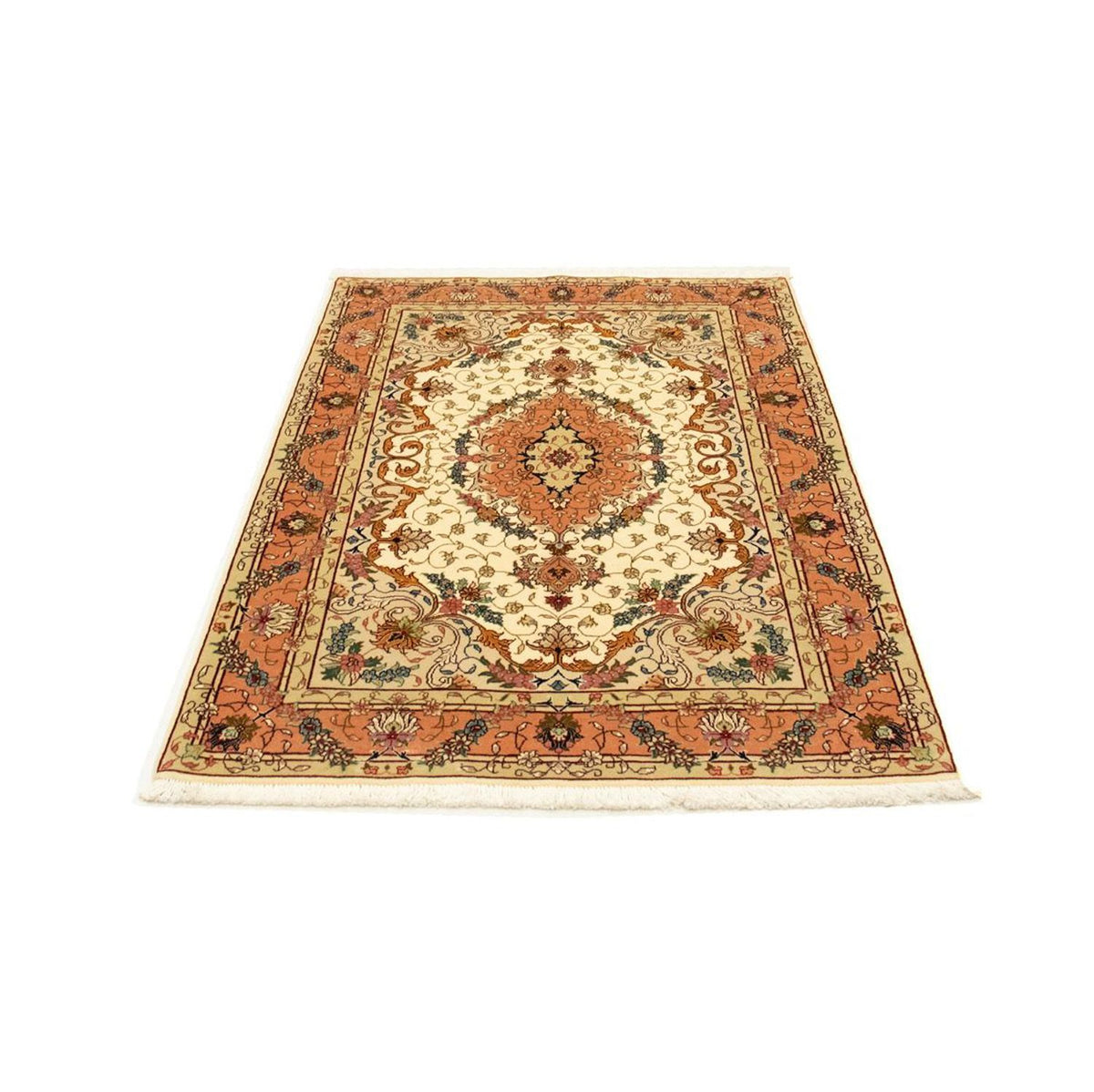 Alfombra Persa - Tabriz - Real - 152 x 100 cm - beige