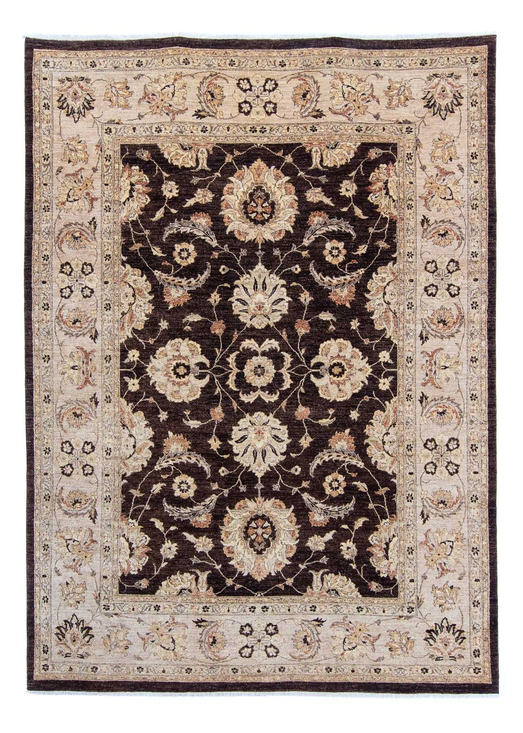 Alfombra Ziegler - 338 x 241 cm - marrón oscuro