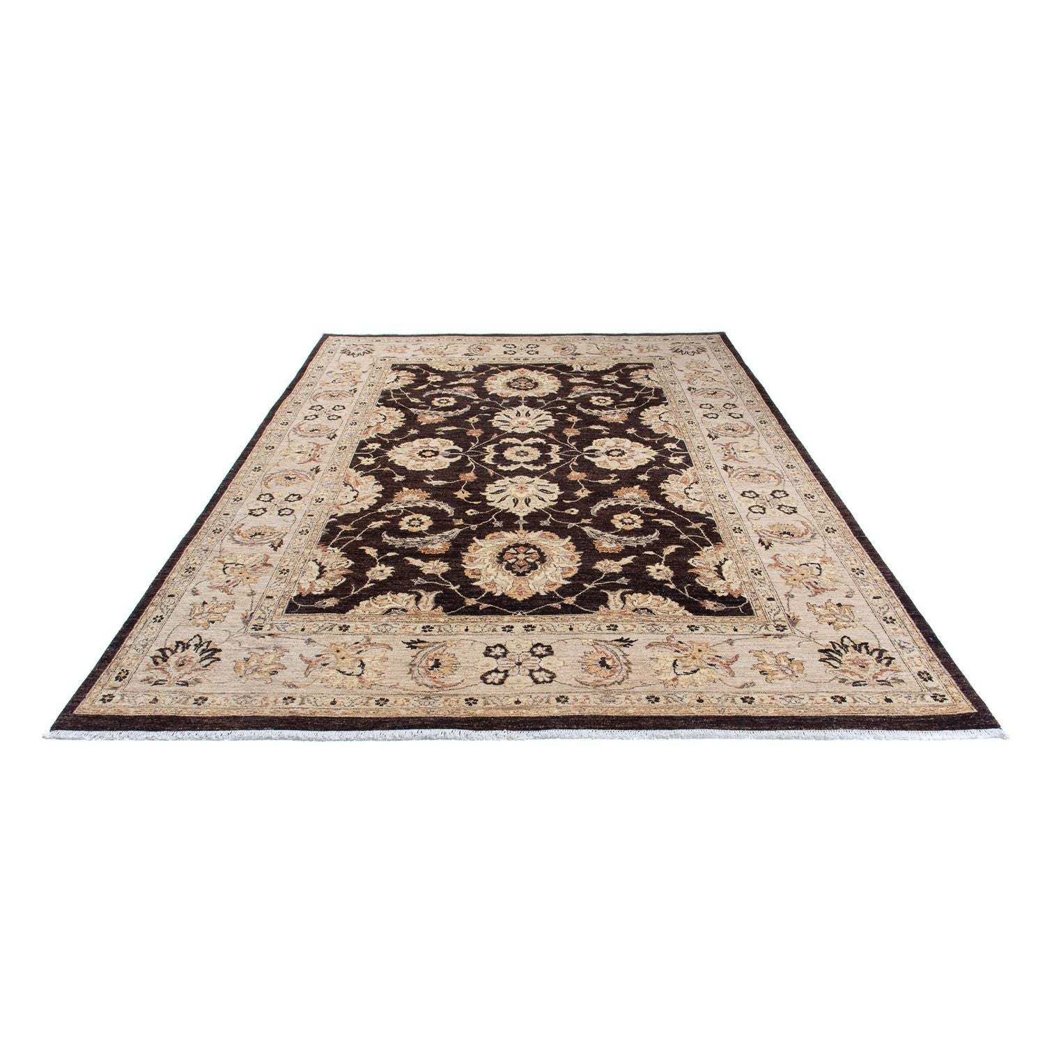 Alfombra Ziegler - 338 x 241 cm - marrón oscuro