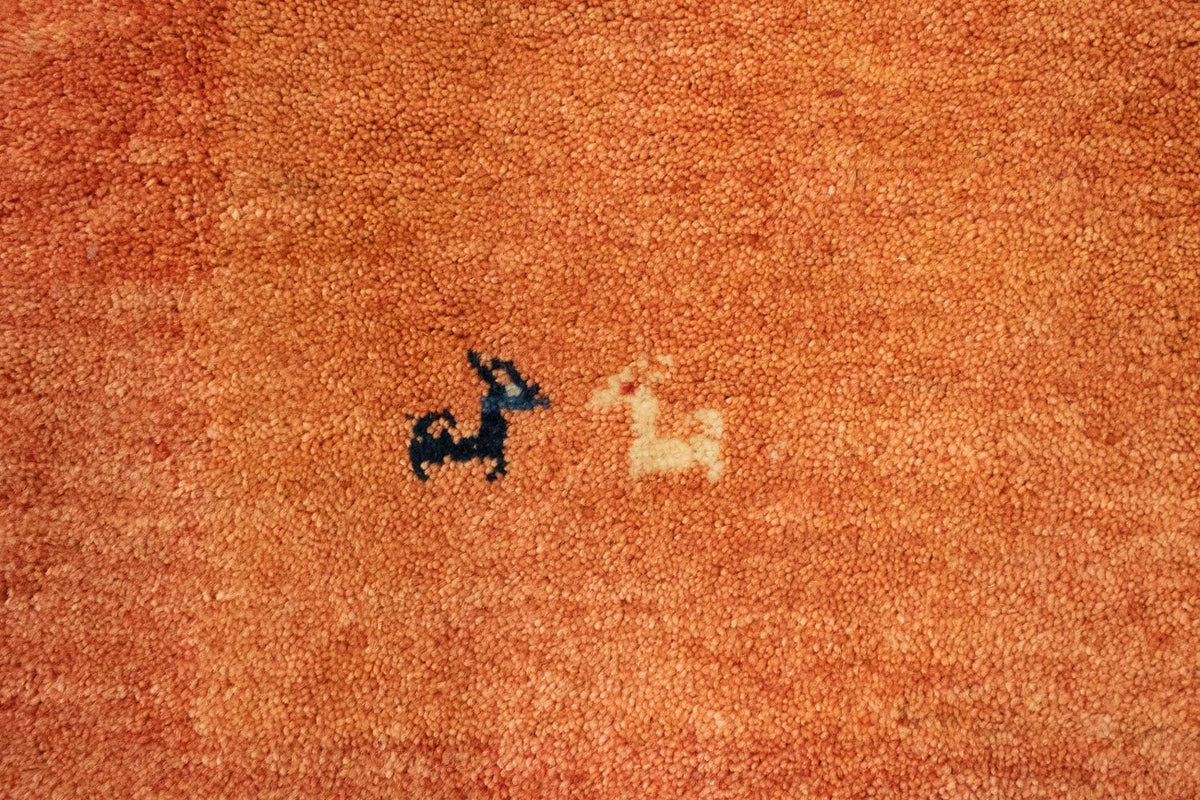 Alfombra de pasillo Alfombra Gabbeh - Persa - 294 x 101 cm - óxido