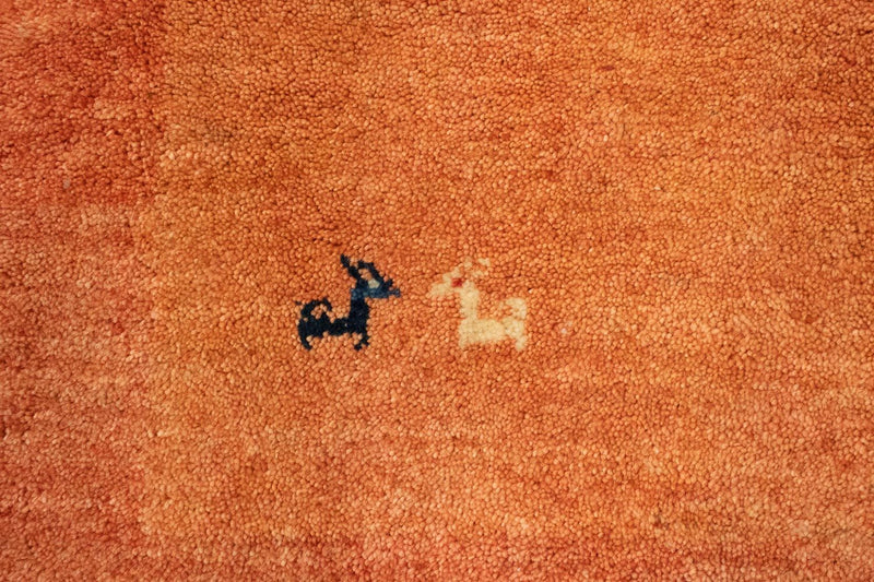 Alfombra de pasillo Alfombra Gabbeh - Persa - 294 x 101 cm - óxido