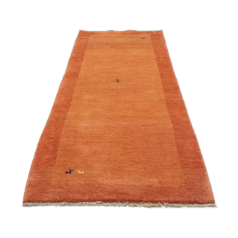 Alfombra de pasillo Alfombra Gabbeh - Persa - 294 x 101 cm - óxido