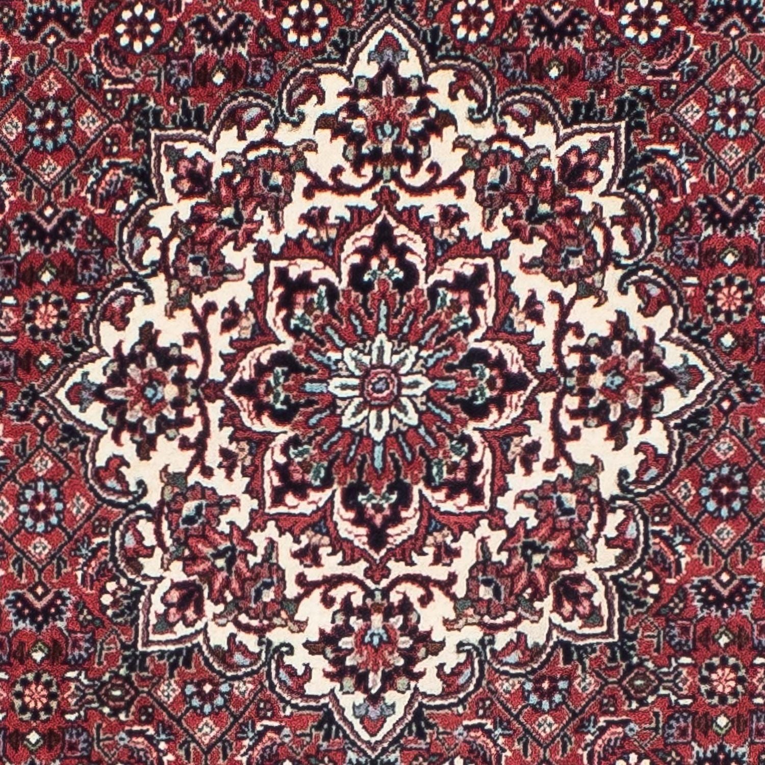 Alfombra de pasillo Alfombra persa - Bidjar - 206 x 75 cm - rojo claro