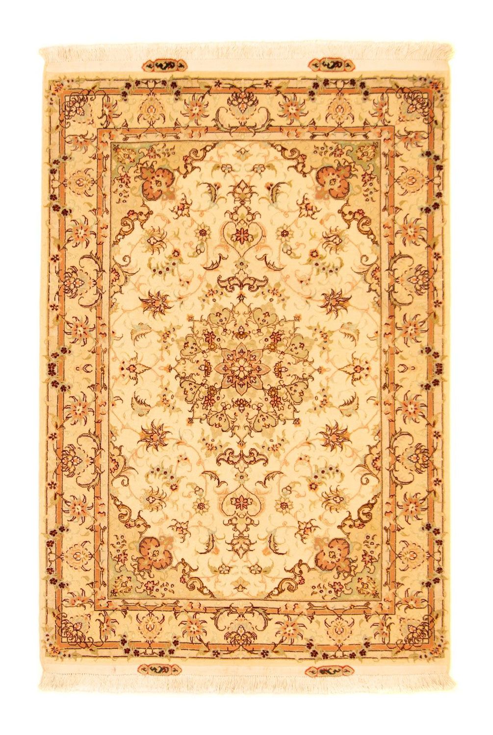 Alfombra Persa - Tabriz - Real - 147 x 102 cm - beige