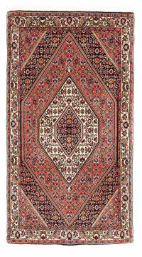 Alfombra persa - Bidjar - 151 x 89 cm - rojo claro