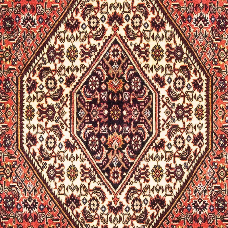 Alfombra persa - Bidjar - 151 x 89 cm - rojo claro