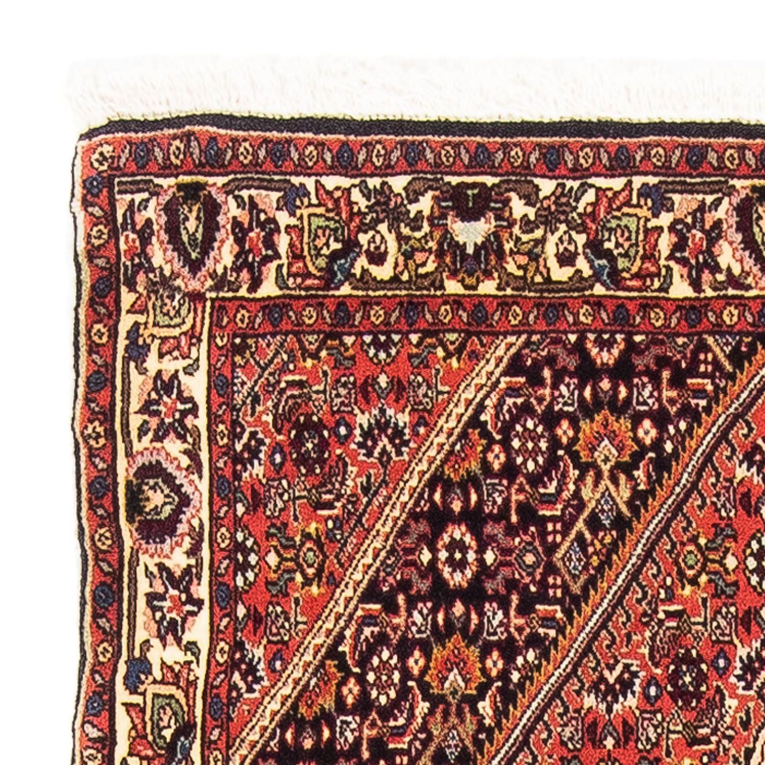 Alfombra persa - Bidjar - 151 x 89 cm - rojo claro