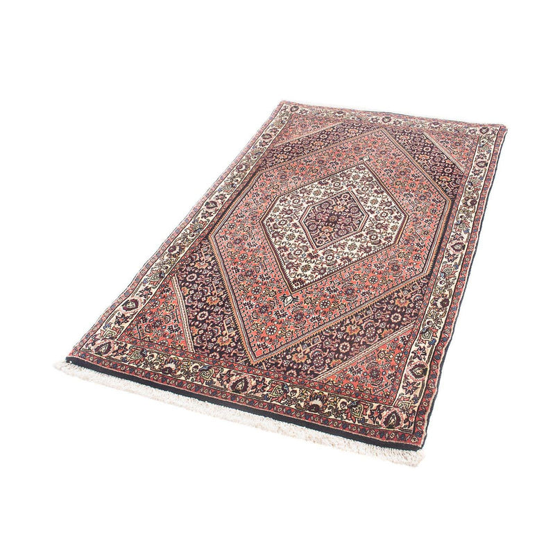 Alfombra persa - Bidjar - 151 x 89 cm - rojo claro