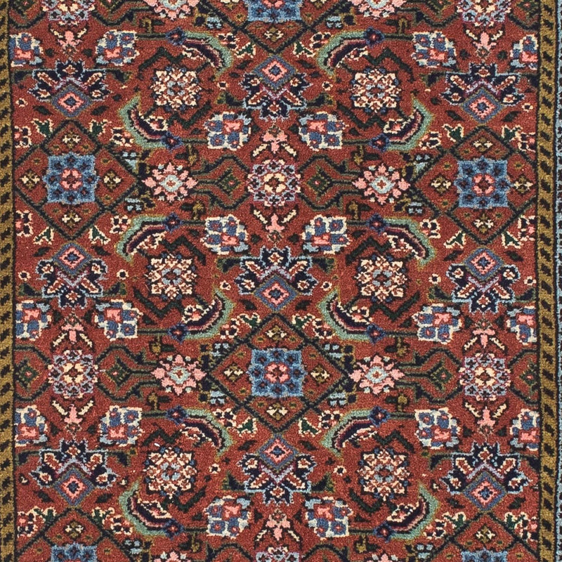 Alfombra de pasillo Alfombra persa - Bidjar - 212 x 73 cm - marrón