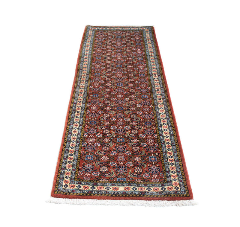 Alfombra de pasillo Alfombra persa - Bidjar - 212 x 73 cm - marrón