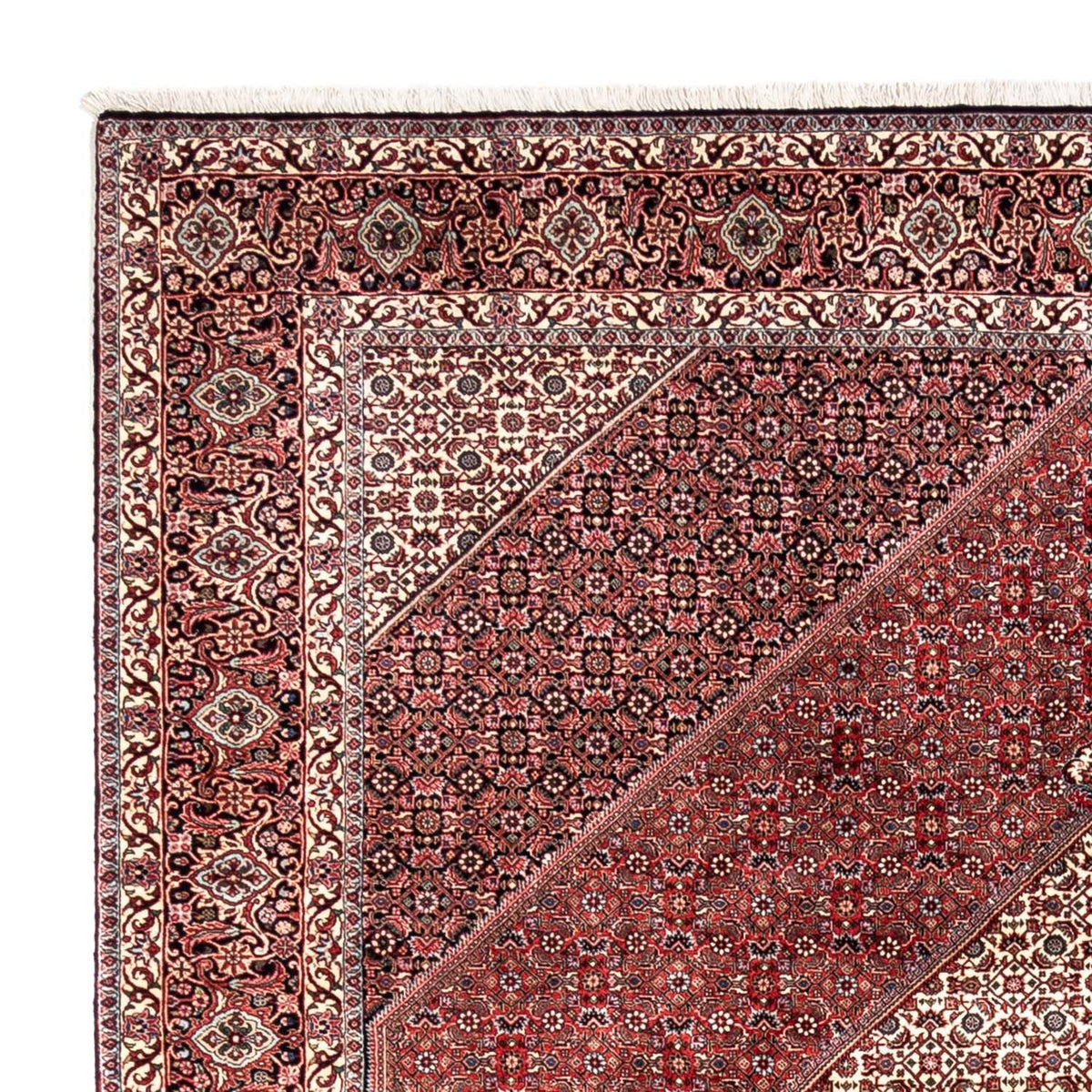 Alfombra persa - Bidjar - 343 x 253 cm - rojo