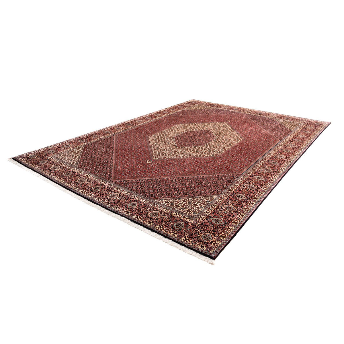 Alfombra persa - Bidjar - 343 x 253 cm - rojo