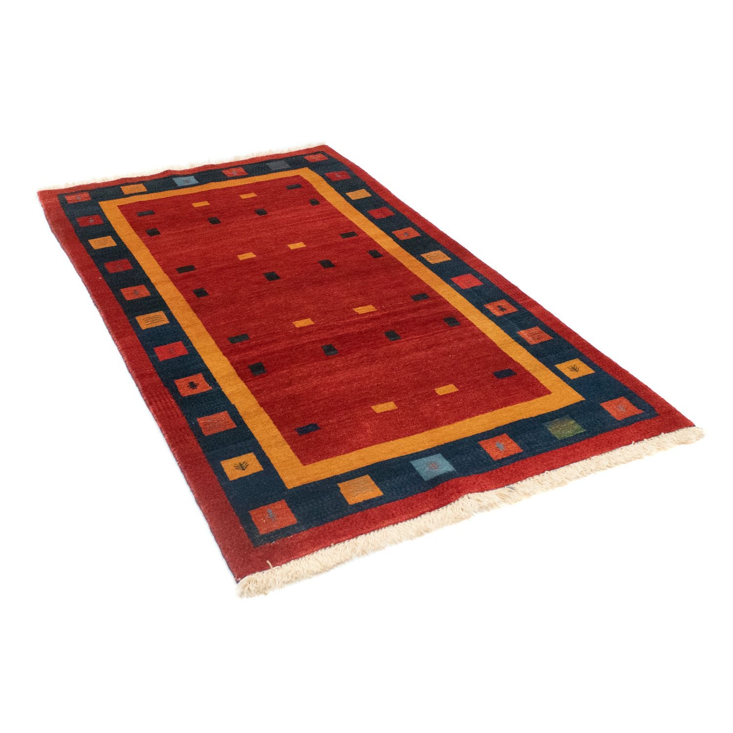 Alfombra de pasillo Alfombra Gabbeh - Loribaft Persa - 175 x 102 cm - rojo