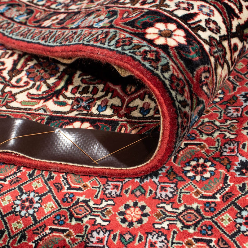 Alfombra persa - Bidjar - 290 x 203 cm - rojo oscuro