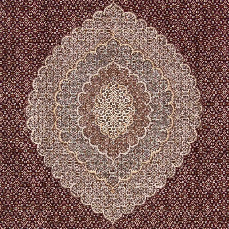 Alfombra persa - Tabriz - 353 x 253 cm - rojo oscuro