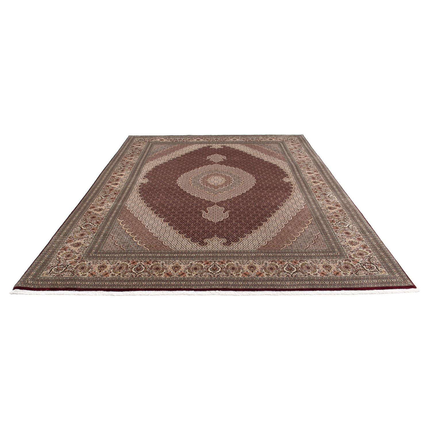 Alfombra persa - Tabriz - 353 x 253 cm - rojo oscuro