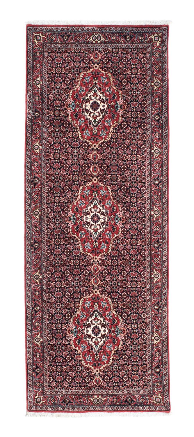 Alfombra de pasillo Alfombra persa - Bidjar - 202 x 75 cm - rojo