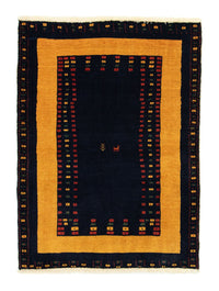 Alfombra Gabbeh - Loribaft Persa - 147 x 104 cm - azul oscuro