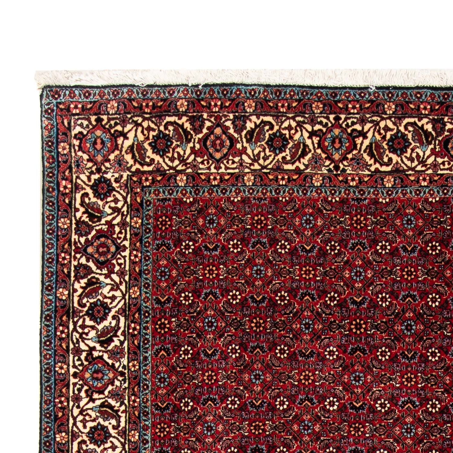 Alfombra persa - Bidjar - 243 x 172 cm - rojo oscuro
