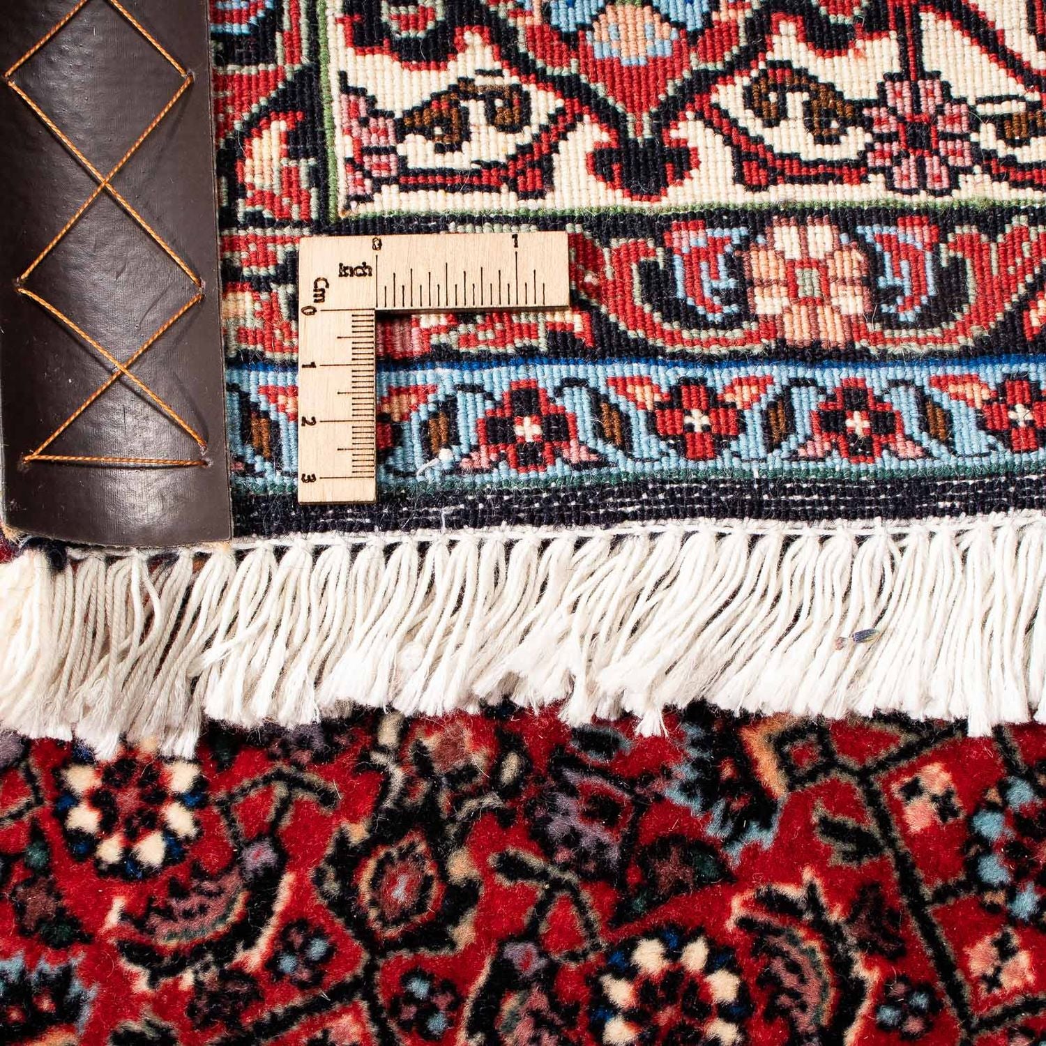 Alfombra persa - Bidjar - 243 x 172 cm - rojo oscuro