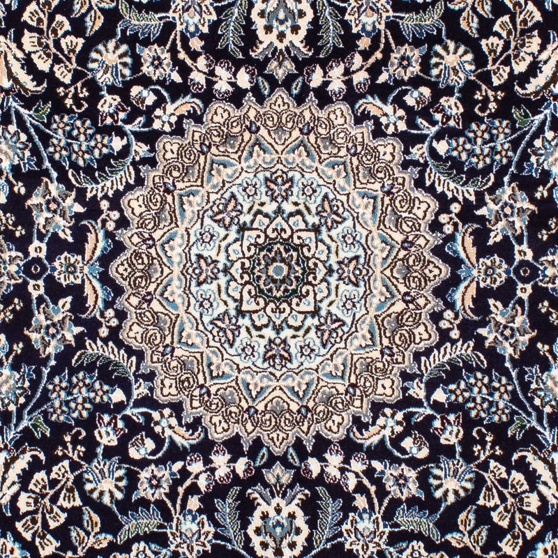 Alfombra Persa - Nain - Real cuadrado  - 153 x 146 cm - rojo oscuro