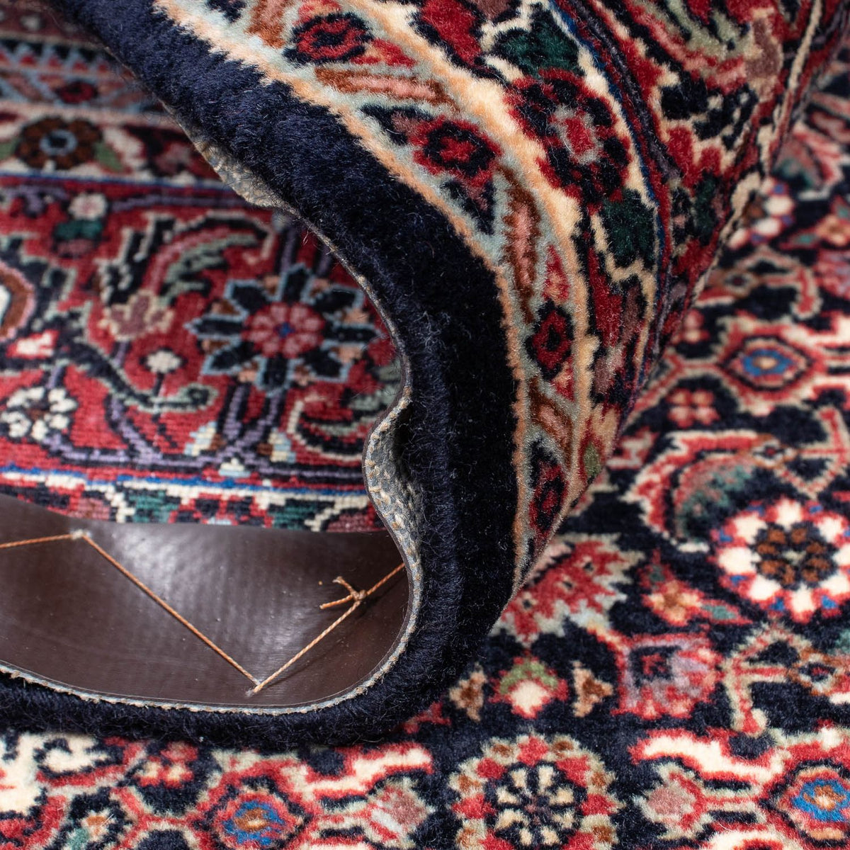 Alfombra persa - Bidjar - 210 x 134 cm - azul oscuro