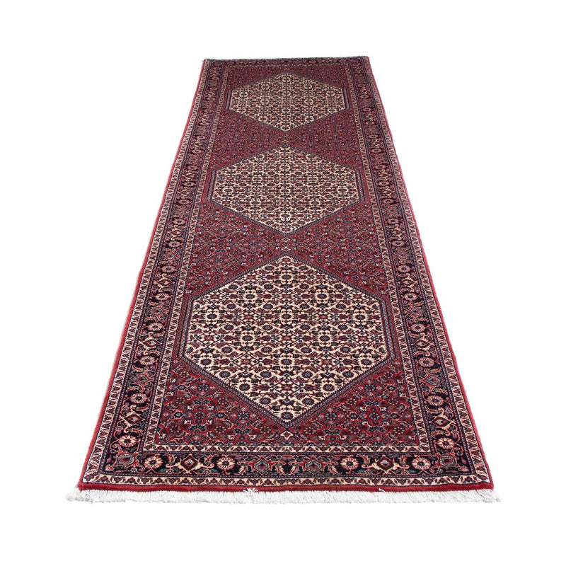 Alfombra de pasillo Alfombra persa - Bidjar - 300 x 83 cm - rojo