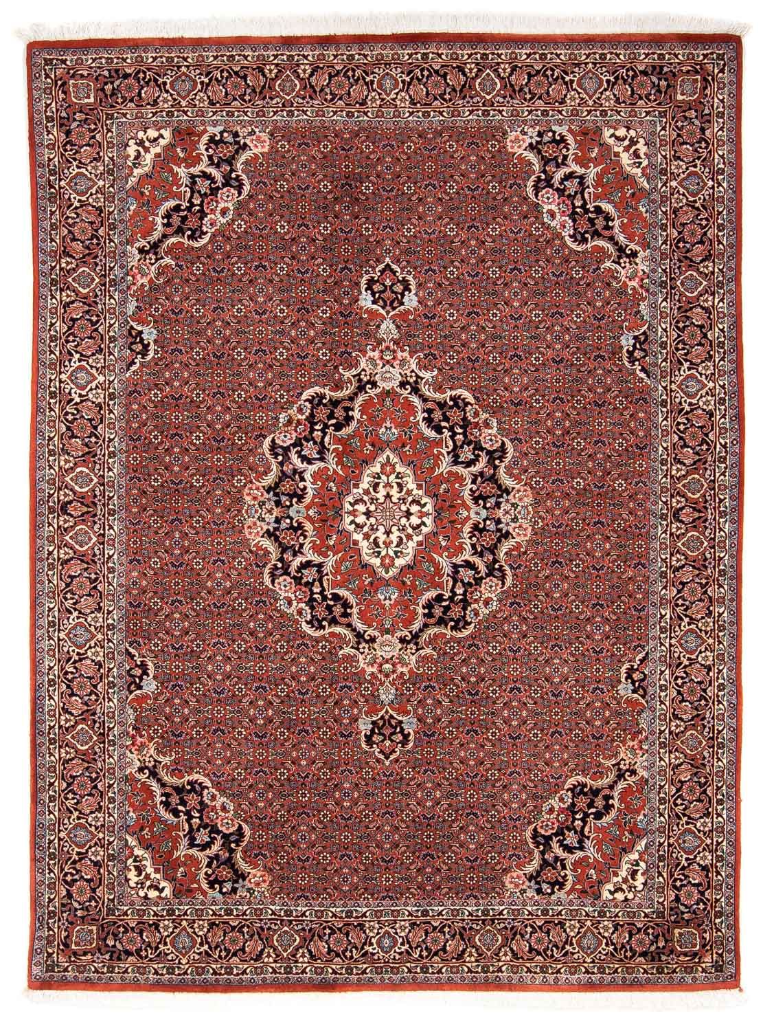 Alfombra persa - Bidjar - 228 x 172 cm - rojo