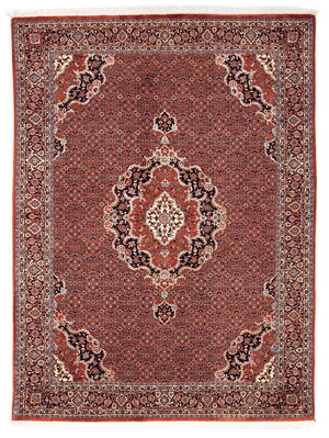 Alfombra persa - Bidjar - 228 x 172 cm - rojo