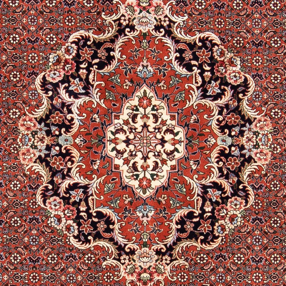 Alfombra persa - Bidjar - 228 x 172 cm - rojo