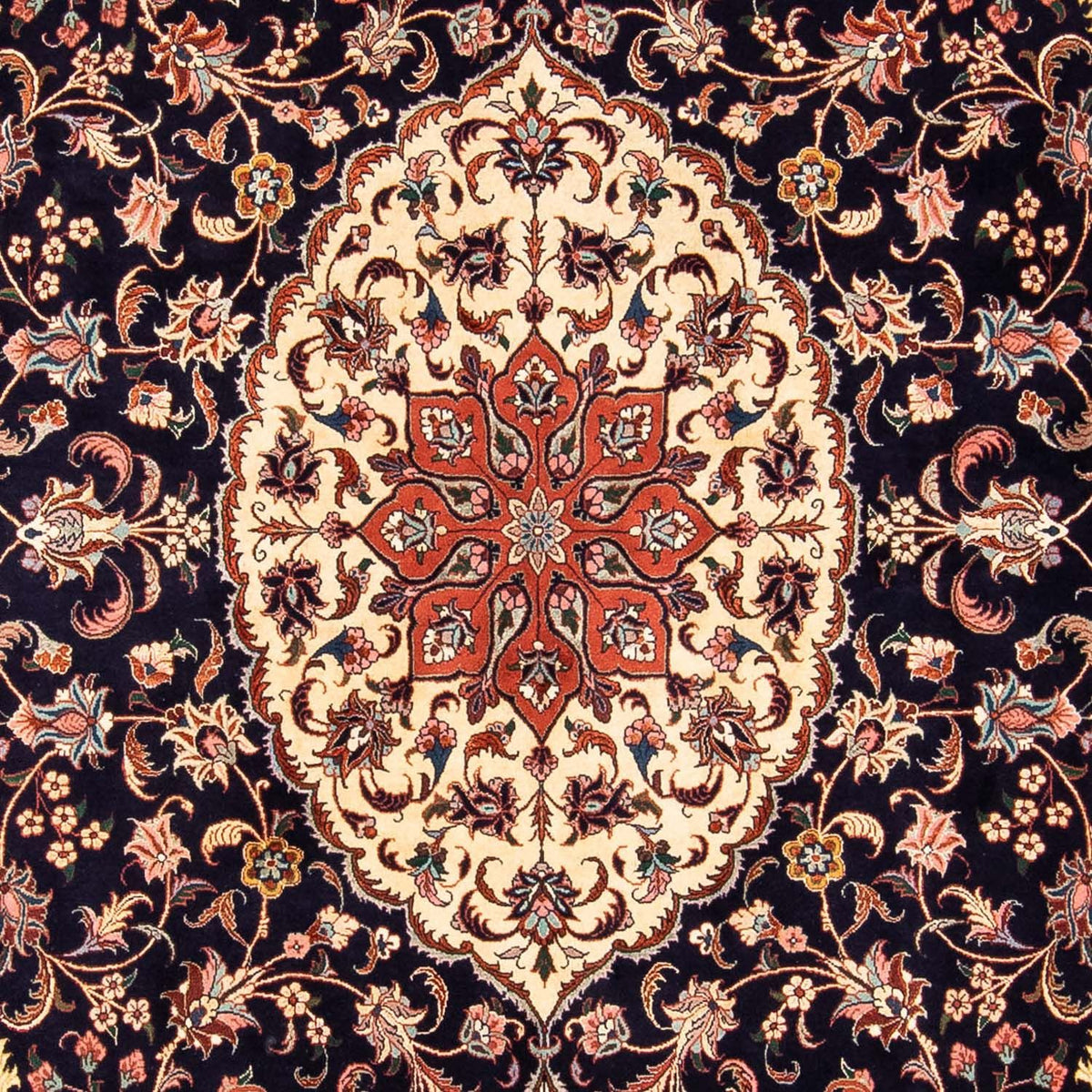 Alfombra persa - Bidjar - 260 x 176 cm - azul oscuro