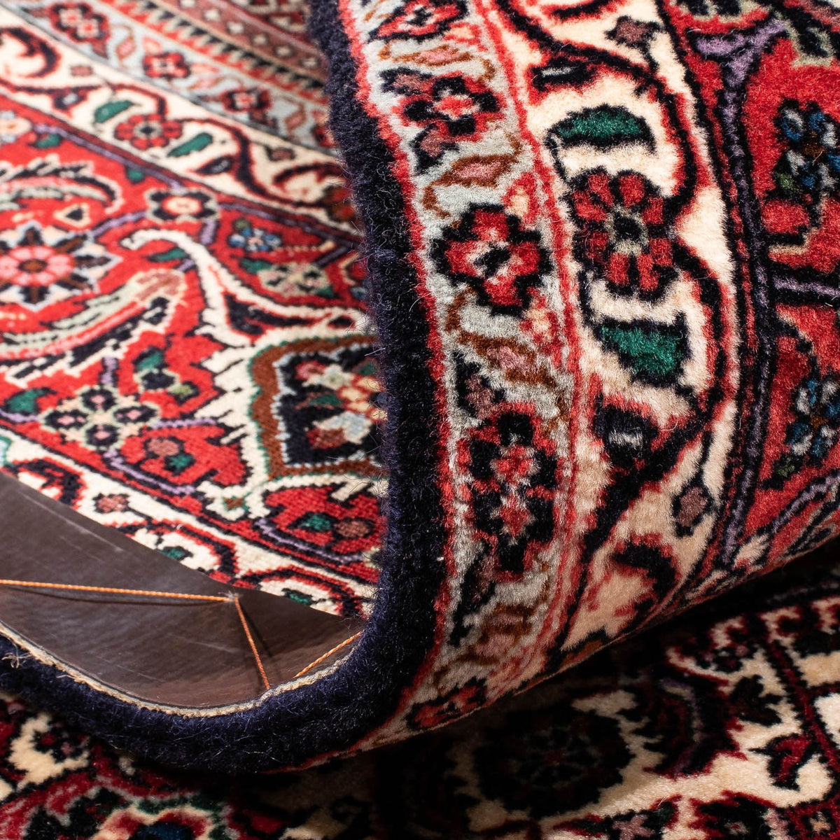 Alfombra persa - Bidjar - 240 x 170 cm - rojo claro