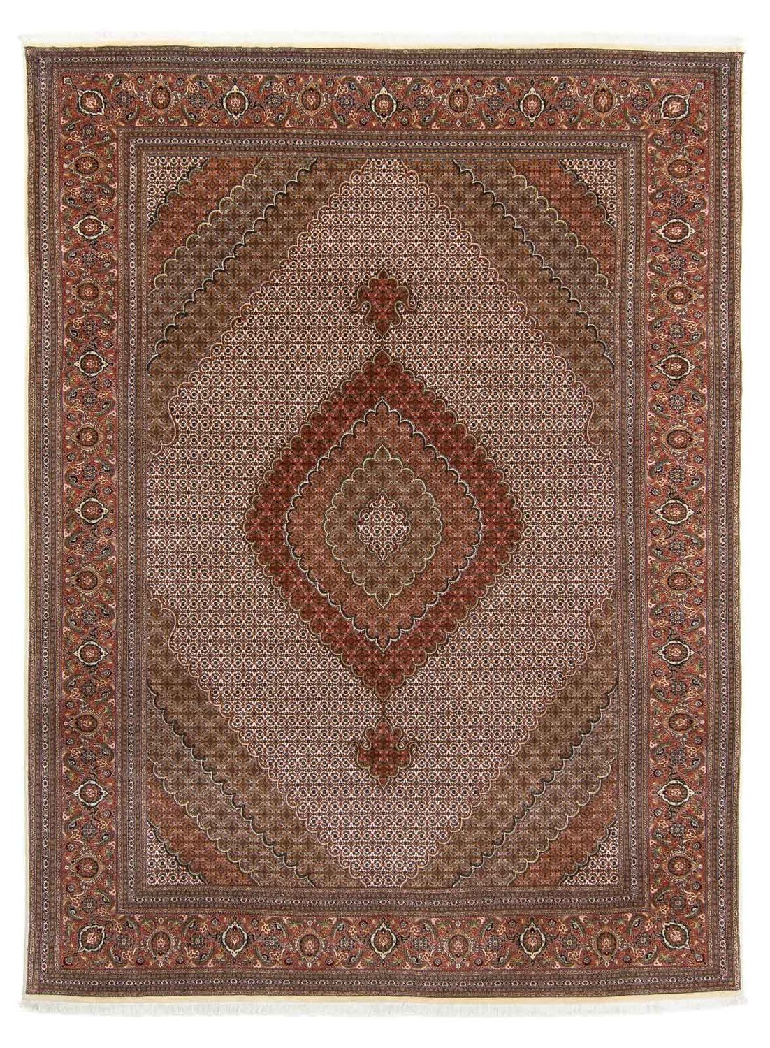Alfombra Persa - Tabriz - Real - 349 x 250 cm - marrón