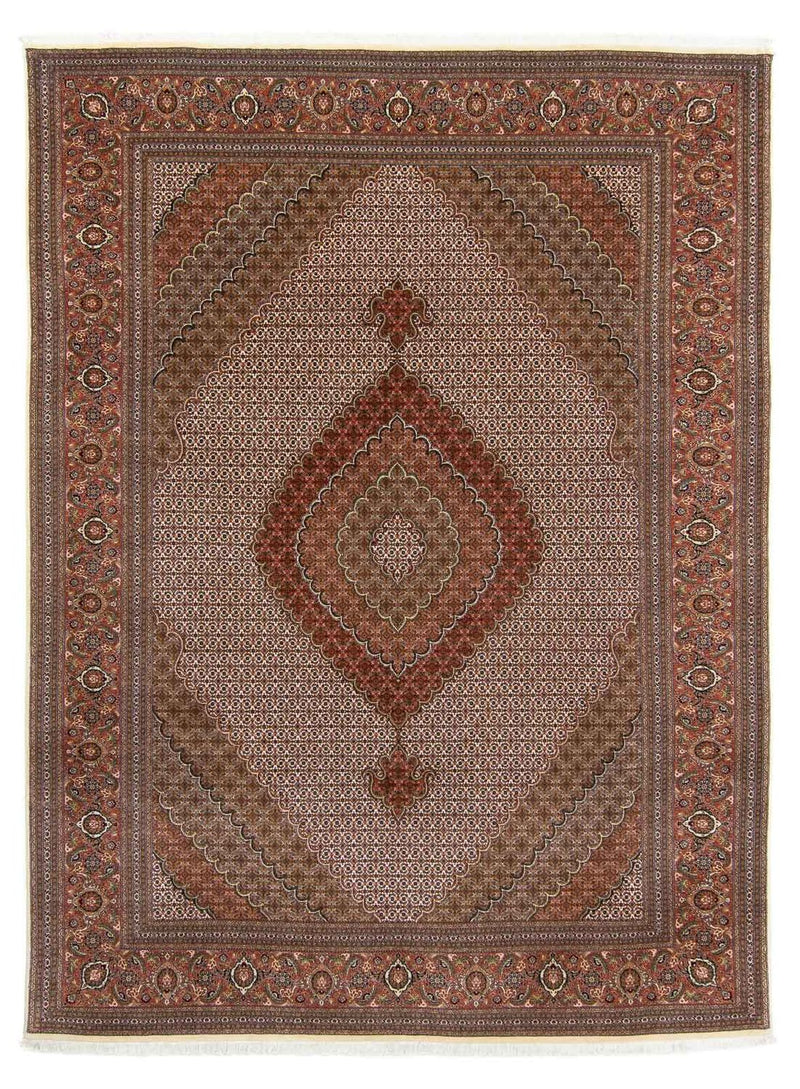 Alfombra Persa - Tabriz - Real - 349 x 250 cm - marrón
