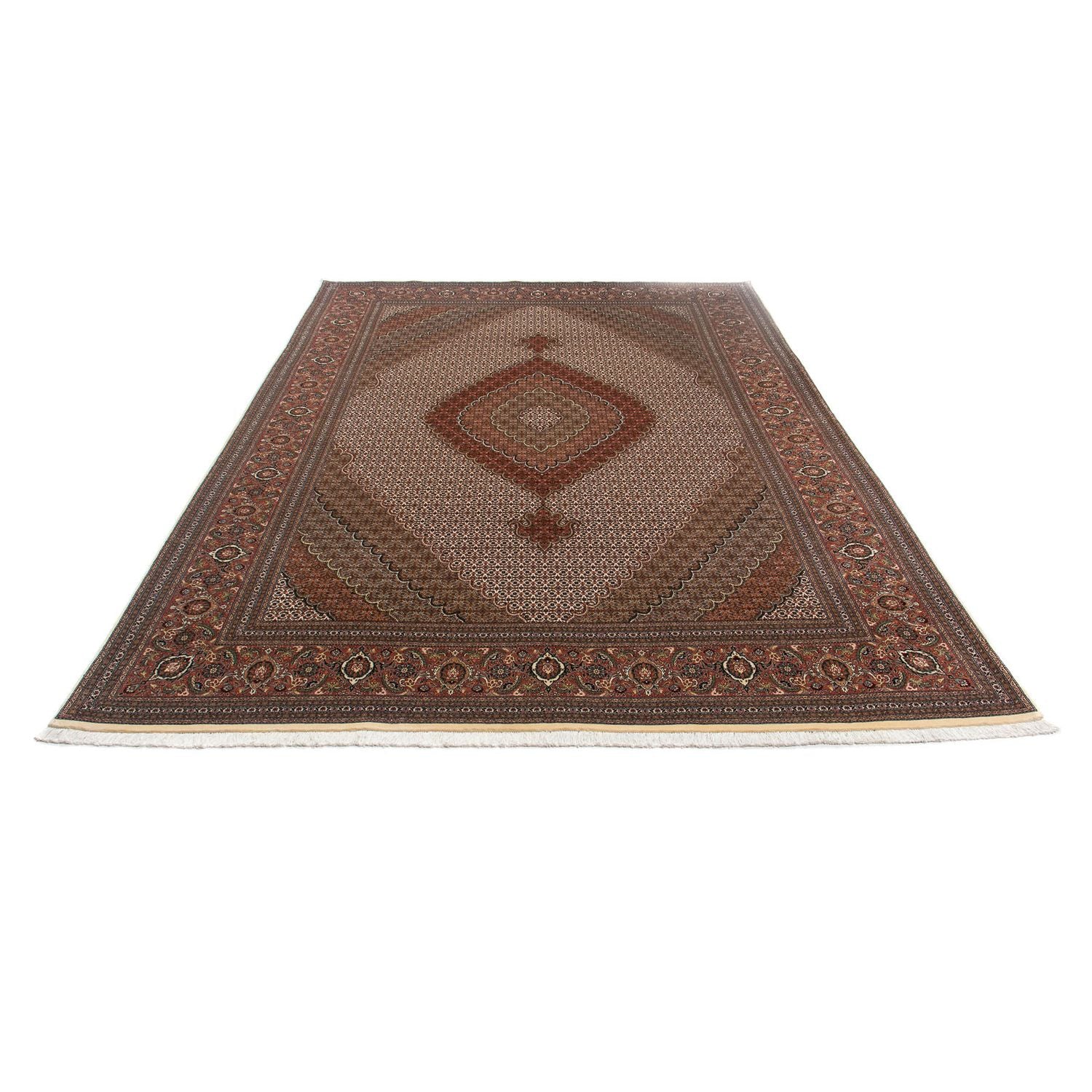 Alfombra Persa - Tabriz - Real - 349 x 250 cm - marrón