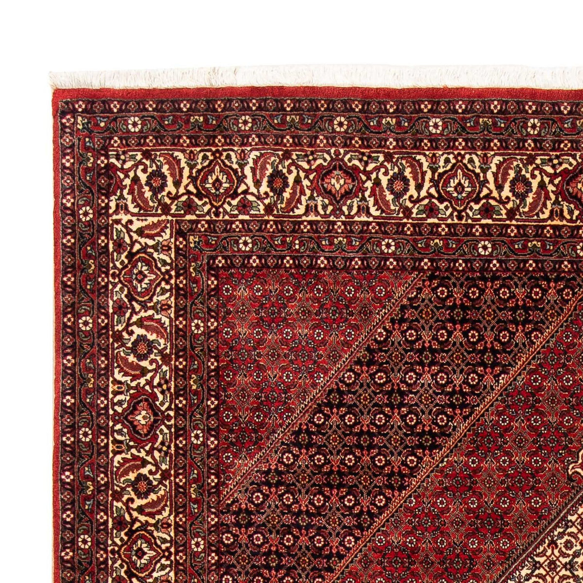 Alfombra persa - Bidjar - 248 x 171 cm - rojo oscuro