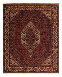 Alfombra persa - Bidjar - 248 x 200 cm - rojo oscuro