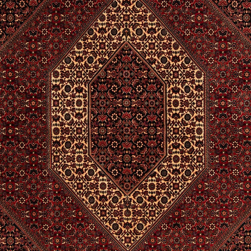 Alfombra persa - Bidjar - 248 x 200 cm - rojo oscuro