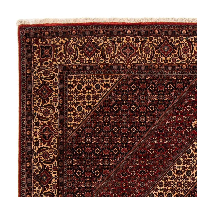 Alfombra persa - Bidjar - 248 x 200 cm - rojo oscuro