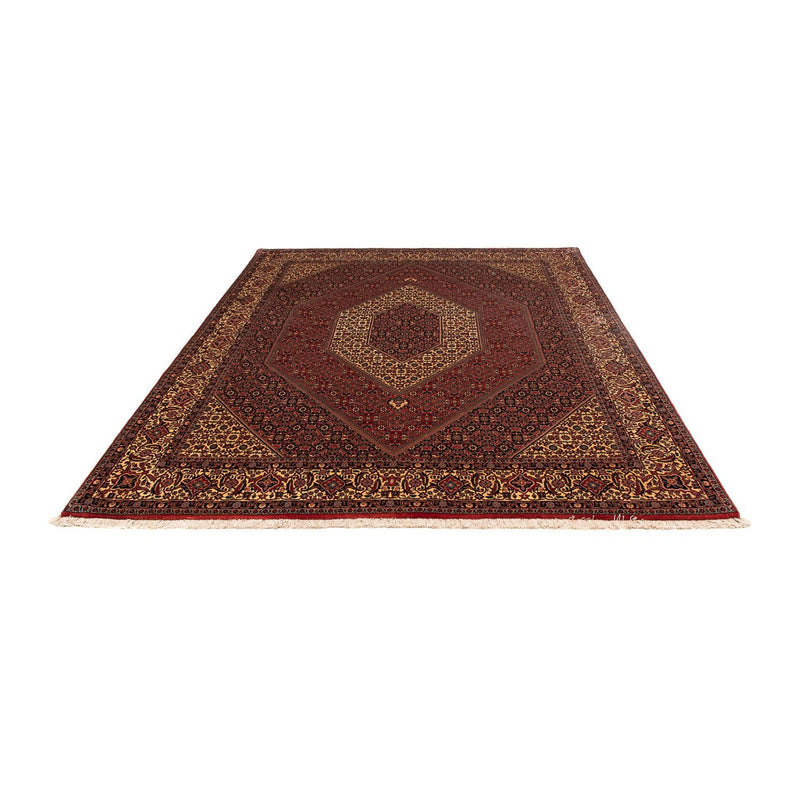 Alfombra persa - Bidjar - 248 x 200 cm - rojo oscuro
