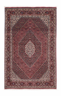 Alfombra persa - Bidjar - 210 x 132 cm - rojo claro