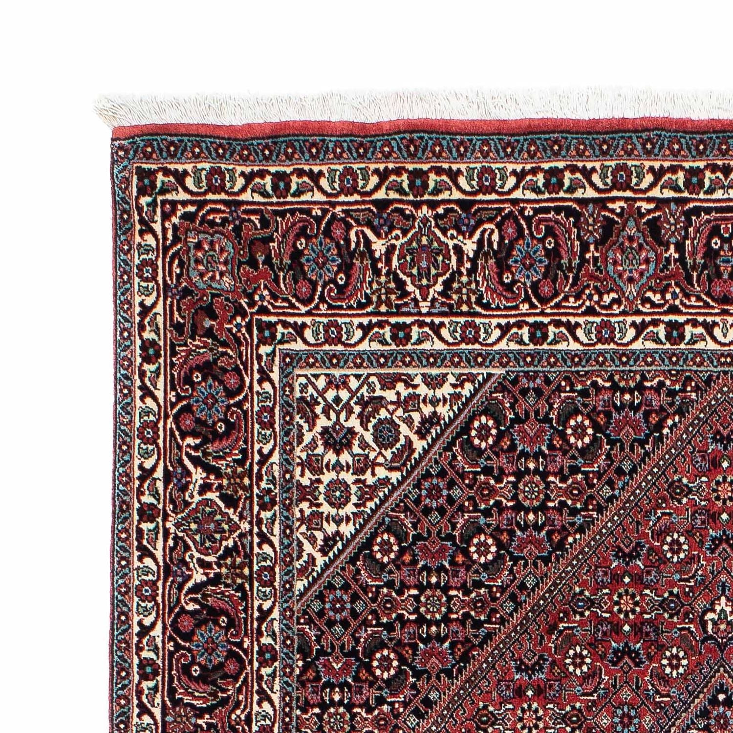Alfombra persa - Bidjar - 210 x 132 cm - rojo claro