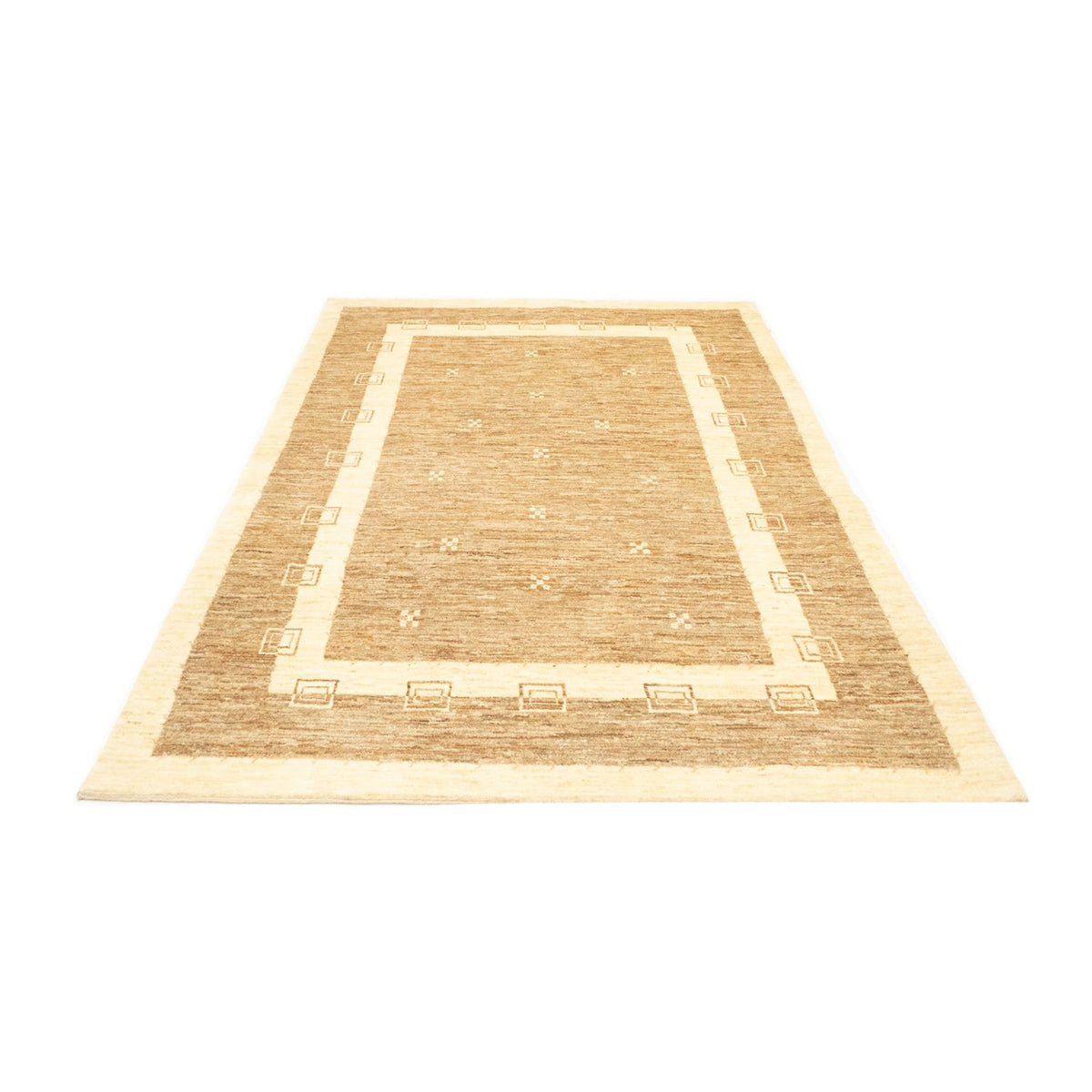 Alfombra Gabbeh - Loribaft Persa - 242 x 162 cm - marrón claro